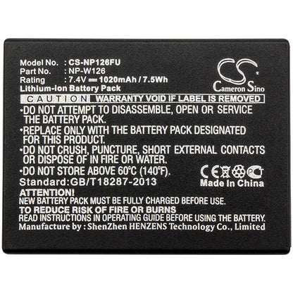 Replacement Battery for Fujifilm  FinePix HS30 – Camera – 1020mAh / 7.55Wh / 7.4V