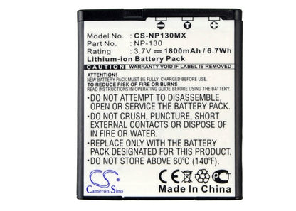Replacement Battery for Casio  Exilim EX-FC300S – Camera – 1800mAh / 3.7V