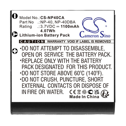 Replacement Battery for Agfa  Agfaphoto Microflex 100 – Camera – 1100mAh / 4.07Wh / 3.7V