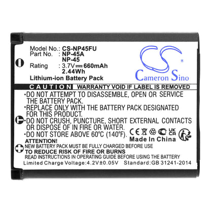 Replacement Battery for Medion  Life P86121 – Camera – 660mAh / 2.44Wh / 3.7V
