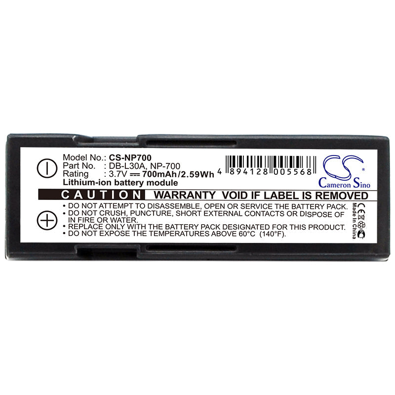 Replacement Battery for Sanyo  Xacti VPC-A5 – Camera – 700mAh / 3.7V