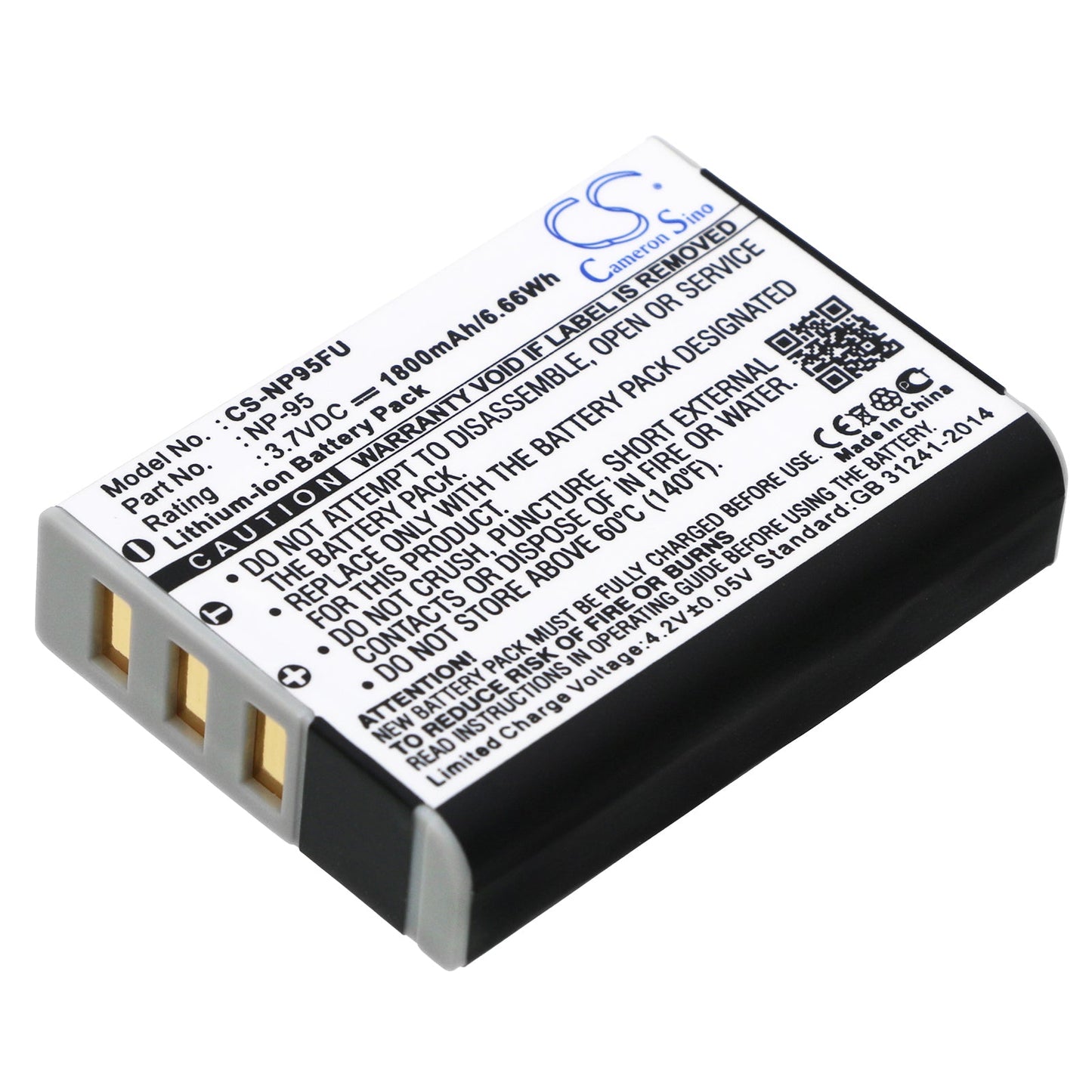 Replacement Battery for Ricoh  GXR – Camera – 1800mAh / 6.66Wh / 3.7V