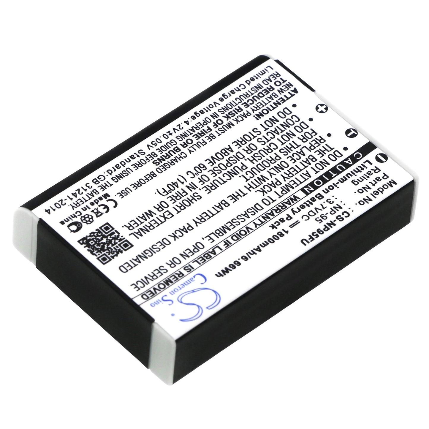 Replacement Battery for Fujifilm  FinePix F30 – Camera – 1800mAh / 6.66Wh / 3.7V