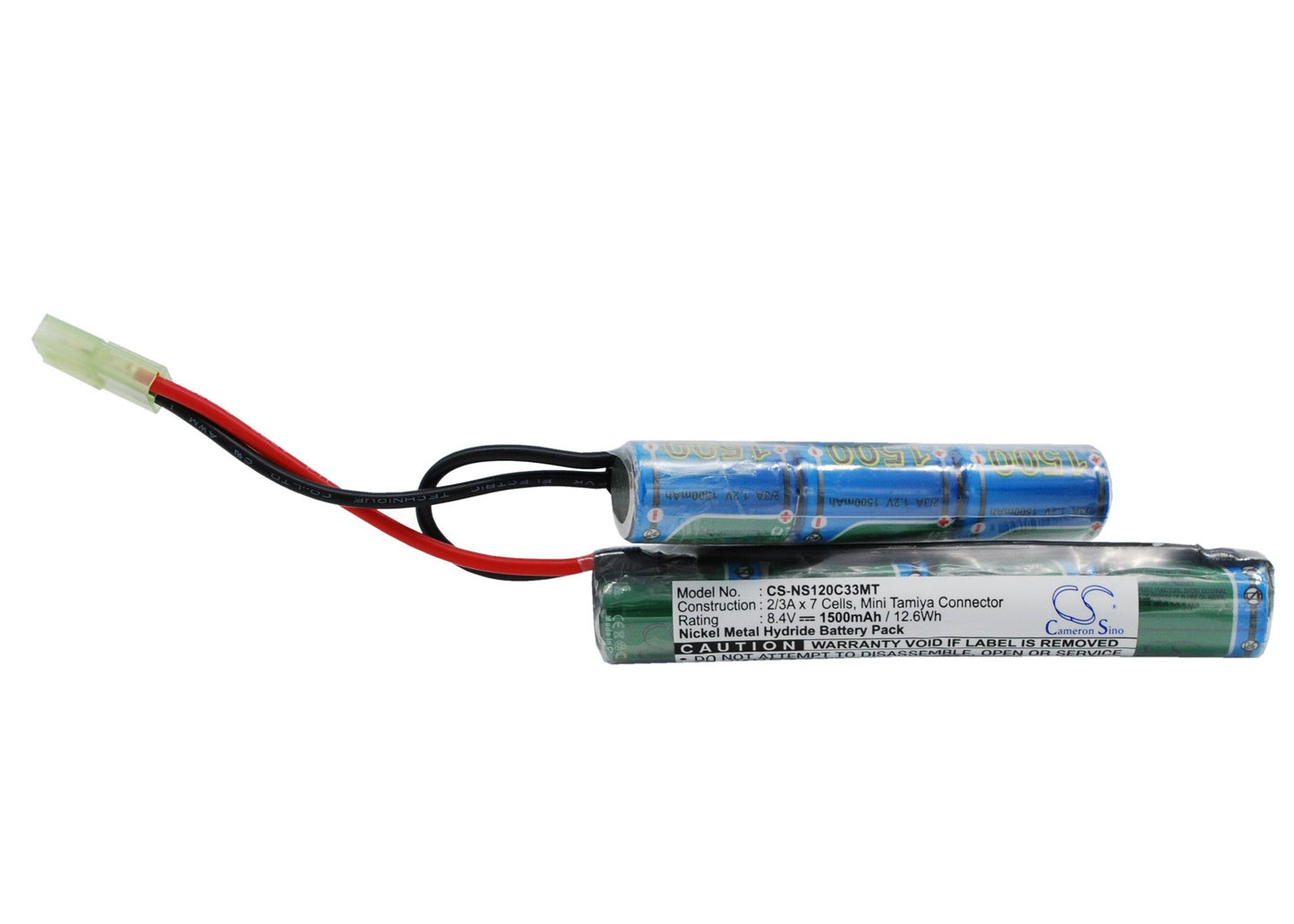 Replacement Battery for RC  CS-NS120C33MT – Airsoft Guns – 1500mAh / 12.60Wh / 8.4V