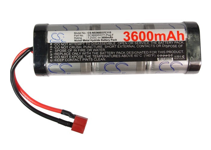 Replacement Battery for RC  CS-NS360D37C115 – Cars – 3600mAh / 7.2V