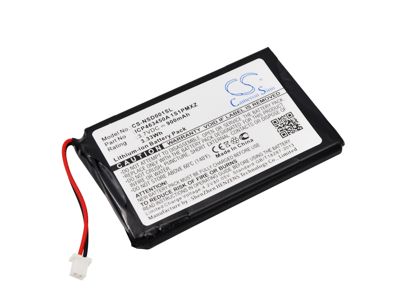 Replacement Battery for INSGINIA  NS-HD01A – DAB Digital – 900mAh / 3.33Wh / 3.7V