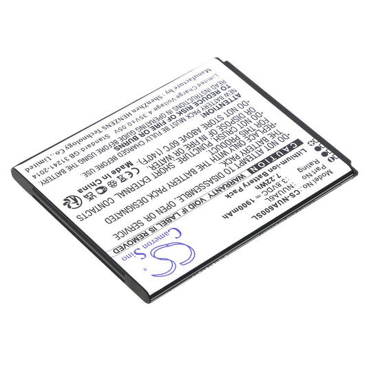 Replacement Battery for NUU  A6L – Mobile, SmartPhone – 1900mAh / 7.22Wh / 3.8V