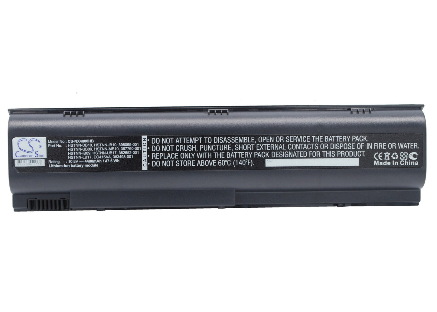 Replacement Battery for HP  Business Notebook NX4800 – Notebook, Laptop – 4400mAh / 10.8V