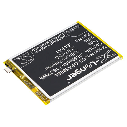 Replacement Battery for OPPO  A38 – Mobile, SmartPhone – 4850mAh / 18.77Wh / 3.87V