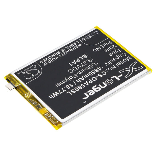 Replacement Battery for OPPO  A38 – Mobile, SmartPhone – 4850mAh / 18.77Wh / 3.87V