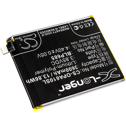 Replacement Battery for OnePlus  6T – Mobile, SmartPhone – 3600mAh / 13.86Wh / 3.85V
