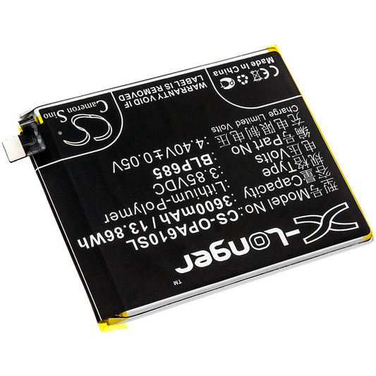 Replacement Battery for OnePlus  6T – Mobile, SmartPhone – 3600mAh / 13.86Wh / 3.85V