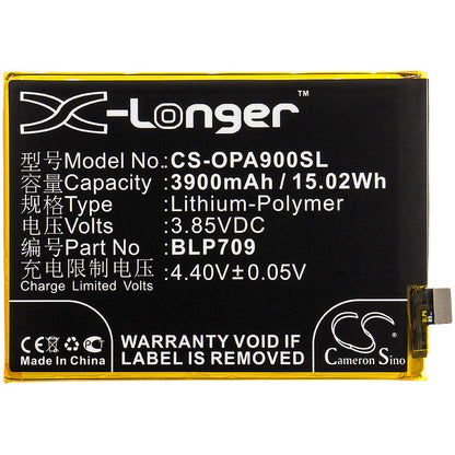Replacement Battery for OPPO  1911 – Mobile, SmartPhone – 3900mAh / 15.02Wh / 3.85V