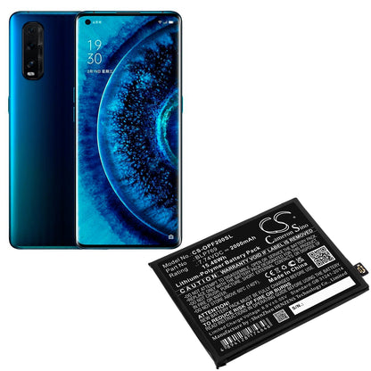 Replacement Battery for OPPO  Find X2 – Mobile, SmartPhone – 2000mAh / 15.48Wh / 7.74V