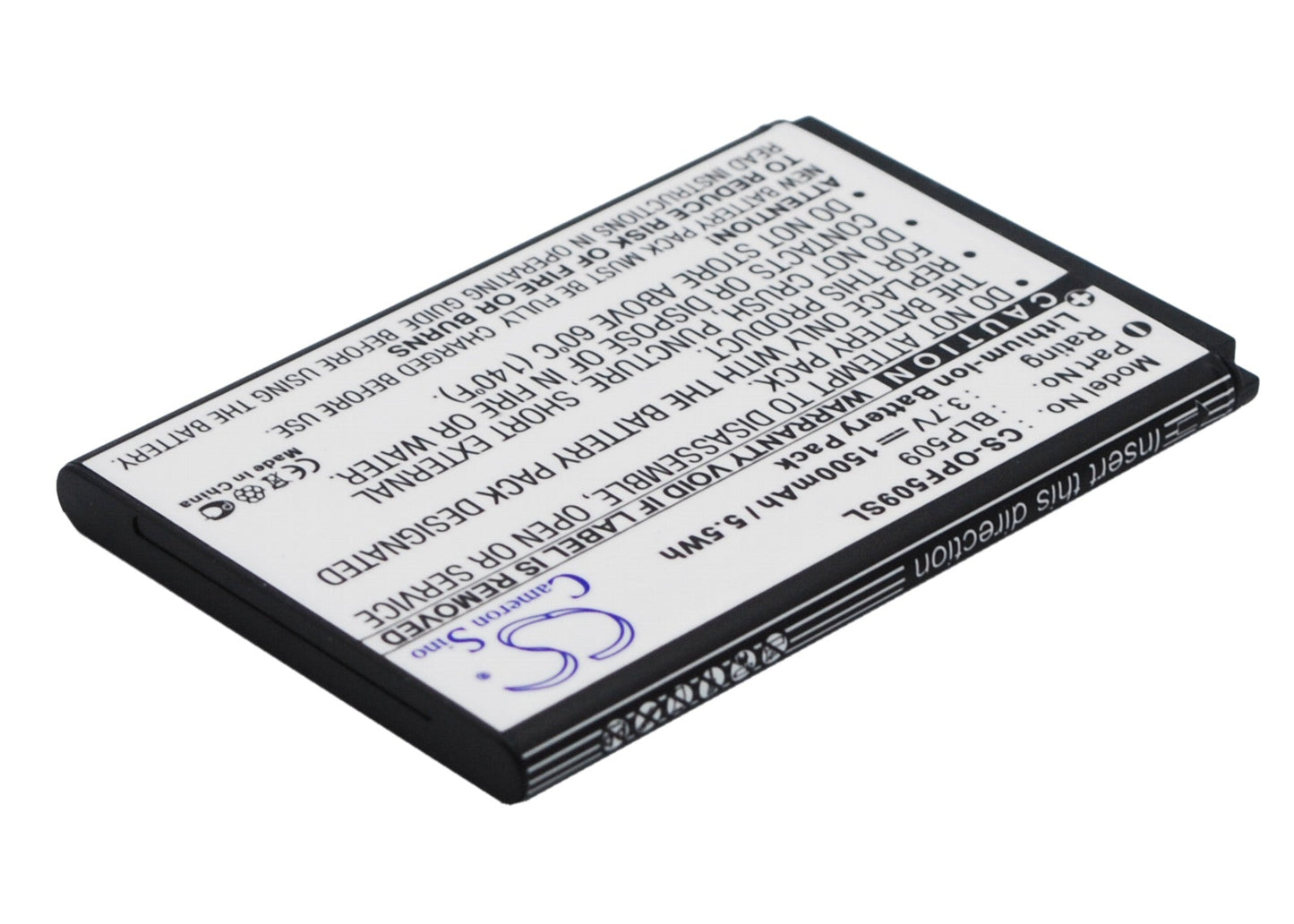 Replacement Battery for OPPO  F29 – Mobile, SmartPhone – 1500mAh/5.55Wh / 3.7V