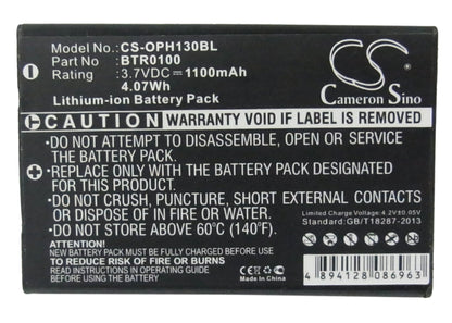 Replacement Battery for Opticon  H13 – Barcode Scanner – 1100mAh / 4.07Wh / 3.7V