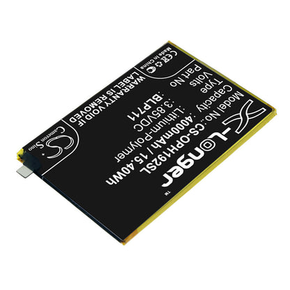 Replacement Battery for OPPO  1923 – Mobile, SmartPhone – 4000mAh / 15.40Wh / 3.85V
