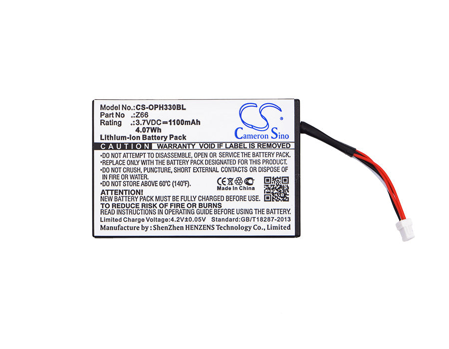 Replacement Battery for Opticon  OPC-3301i – Barcode Scanner – 1100mAh / 4.07Wh / 3.7V