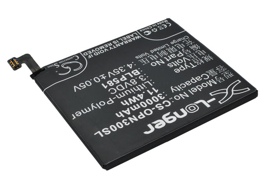 Replacement Battery for OPPO  N3 – Mobile, SmartPhone – 3000mAh / 11.40Wh / 3.8V