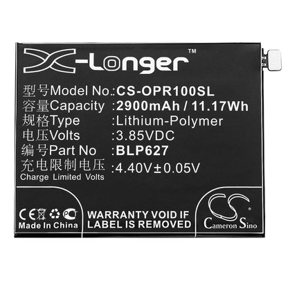 Replacement Battery for OPPO  R9sk – Mobile, SmartPhone – 2900mAh / 11.17Wh / 3.85V