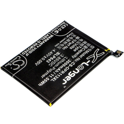 Replacement Battery for OPPO  CPH1719 – Mobile, SmartPhone – 3000mAh / 11.55Wh / 3.85V