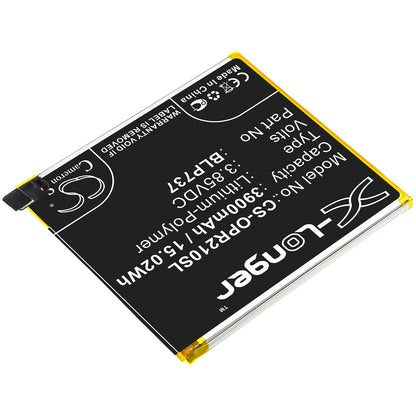 Replacement Battery for OPPO  CPH1945 – Mobile, SmartPhone – 3900mAh / 15.02Wh / 3.85V