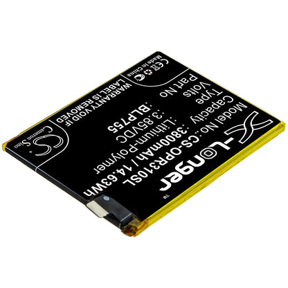 Replacement Battery for OPPO  PCLM50 – Mobile, SmartPhone – 3800mAh / 14.63Wh / 3.85V