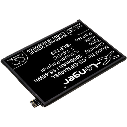 Replacement Battery for OPPO  CPH2091 – Mobile, SmartPhone – 2000mAh / 15.48Wh / 7.74V