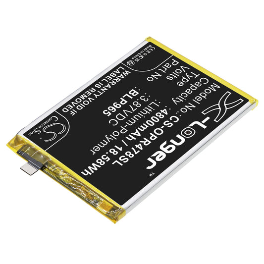 Replacement Battery for Realme  Q5 – Mobile, SmartPhone – 4800mAh / 18.58Wh / 3.87V