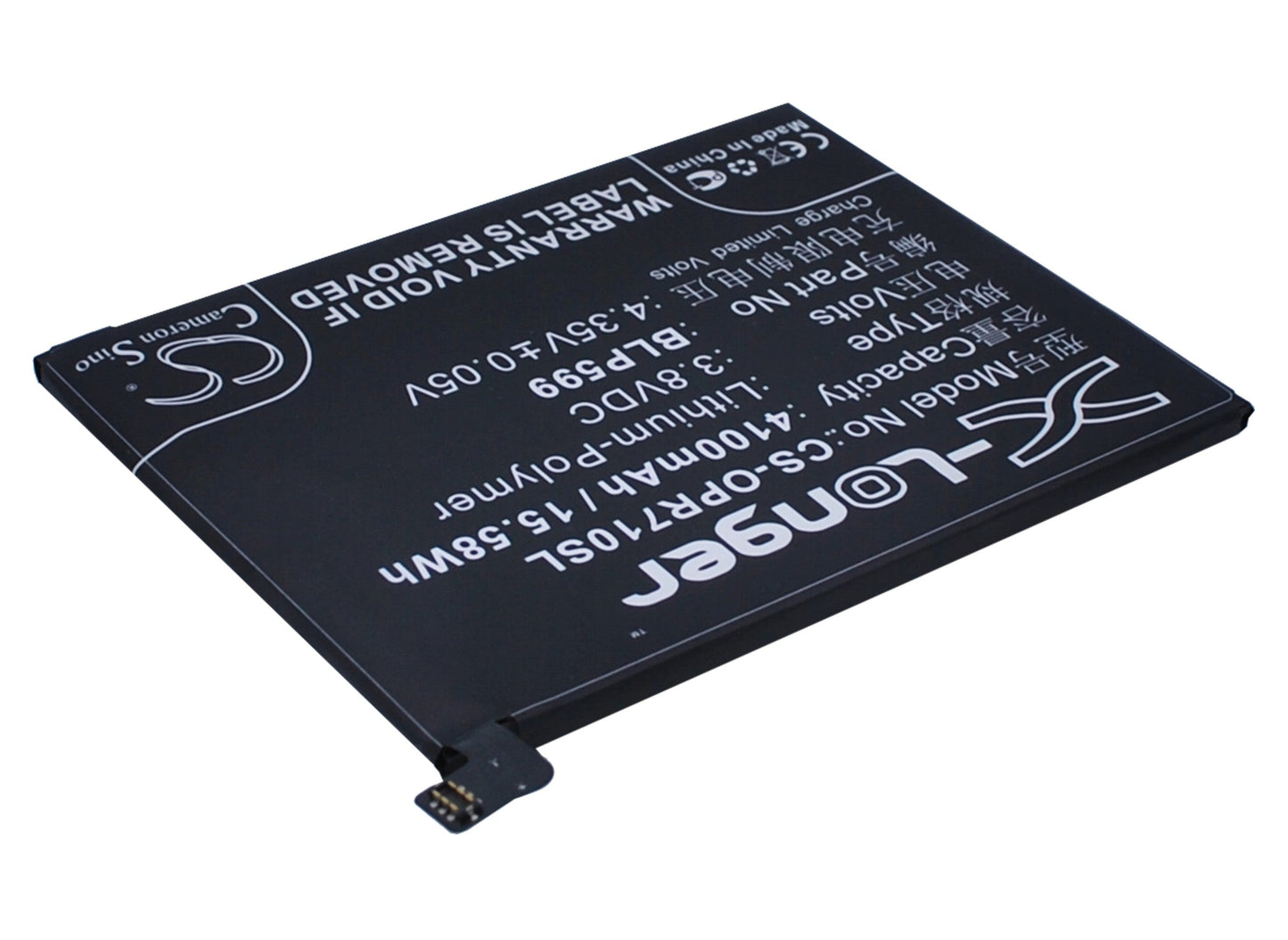 Replacement Battery for OPPO  R7 Plus – Mobile, SmartPhone – 4100mAh / 15.58Wh / 3.8V