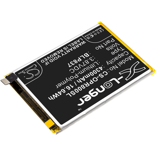 Replacement Battery for OPPO  Realme 8 Pro – Mobile, SmartPhone – 4300mAh / 16.64Wh / 3.87V