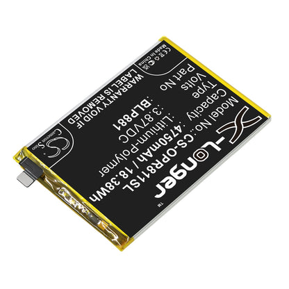 Replacement Battery for OPPO  Reno 4SE – Mobile, SmartPhone – 4750mAh / 18.38Wh / 3.87V