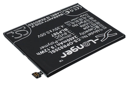 Replacement Battery for OPPO  R1C – Mobile, SmartPhone – 2400mAh / 9.12Wh / 3.8V