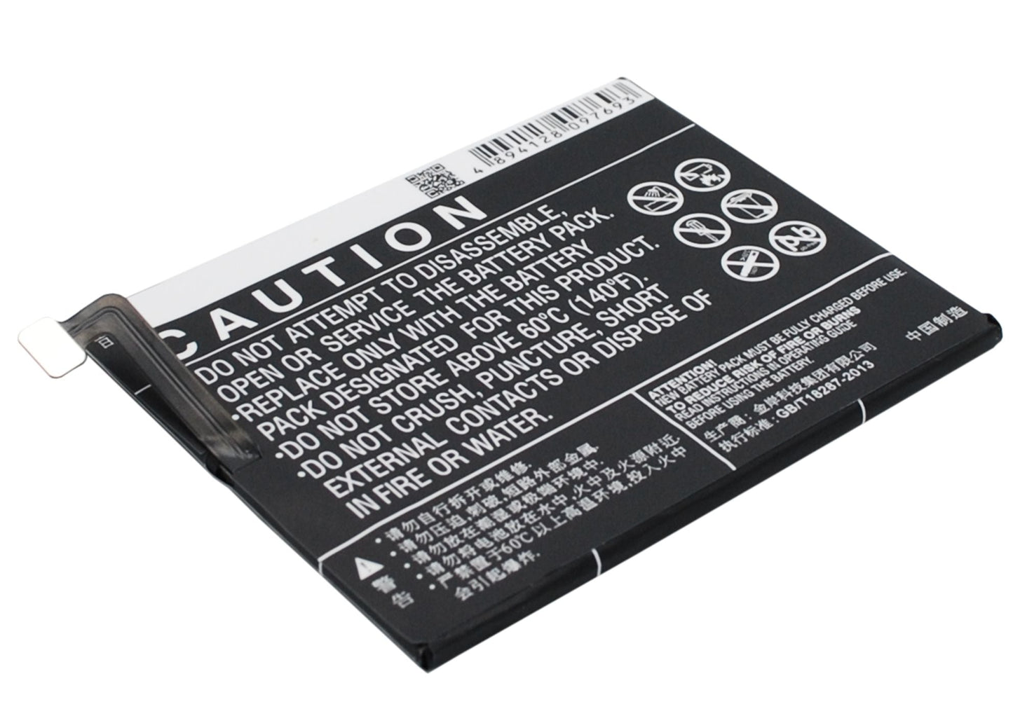 Replacement Battery for OPPO  R1C – Mobile, SmartPhone – 2400mAh / 9.12Wh / 3.8V