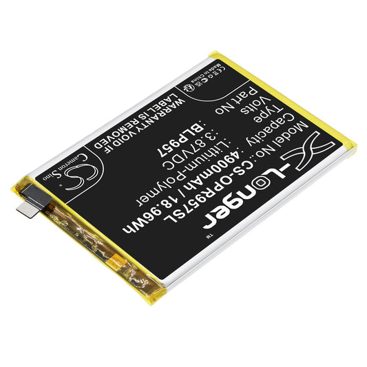 Replacement Battery for OPPO  Realme 10 5G – Mobile, SmartPhone – 4900mAh / 18.96Wh / 3.87V