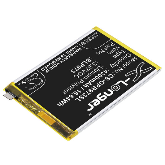 Replacement Battery for OPPO  PGX110 – Mobile, SmartPhone – 4300mAh / 16.64Wh / 3.87V