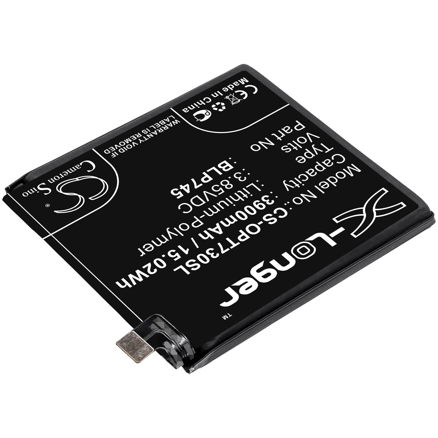 Replacement Battery for Oneplus  7T Pro – Mobile, SmartPhone – 3900mAh / 15.02Wh / 3.85V