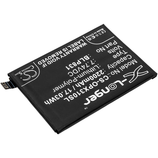 Replacement Battery for OPPO  CPH2173 – Mobile, SmartPhone – 2200mAh / 17.03Wh / 7.74V