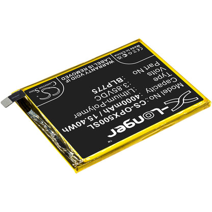 Replacement Battery for OPPO  Realme X50 5G – Mobile, SmartPhone – 4000mAh / 15.40Wh / 3.85V