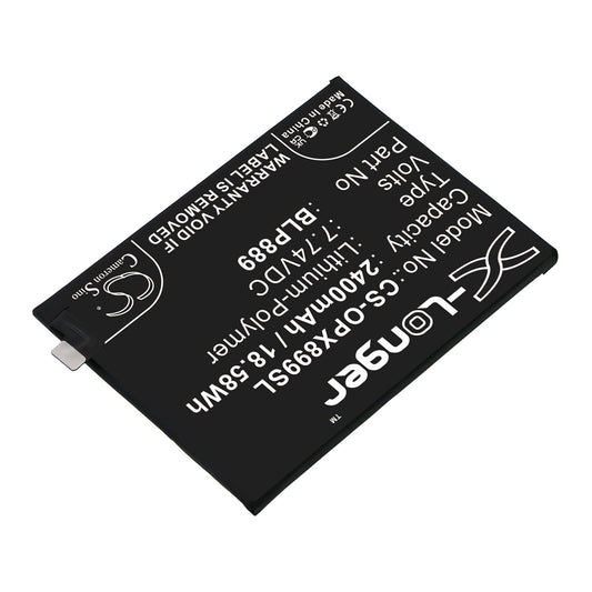 Replacement Battery for OPPO  CPH2305 – Mobile, SmartPhone – 2400mAh / 18.58Wh / 7.74V