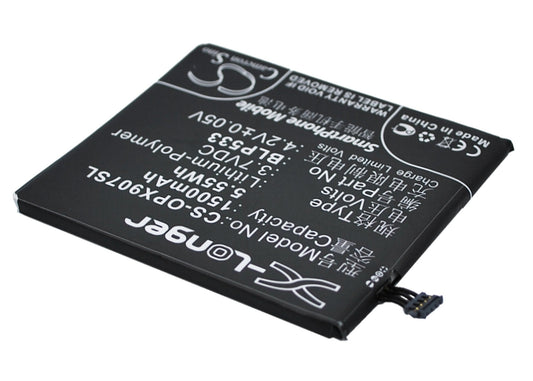 Replacement Battery for OPPO  Finder – Mobile, SmartPhone – 1500mAh / 5.55Wh / 3.7V