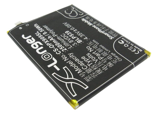 Replacement Battery for OPPO  Find 5 – Mobile, SmartPhone – 2500mAh / 9.50Wh / 3.8V