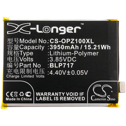 Replacement Battery for OPPO  1979 – Mobile, SmartPhone – 3950mAh / 15.21Wh / 3.85V