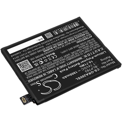 Replacement Battery for OPPO  Ace2 2020 – Mobile, SmartPhone – 1900mAh / 14.71Wh / 7.74V