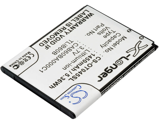 Replacement Battery for Alcatel  ADR3045 – Mobile, SmartPhone – 1450mAh / 5.36Wh / 3.7V