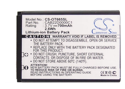 Replacement Battery for T-Mobile  Accord – Mobile, SmartPhone – 700mAh / 2.59Wh / 3.7V