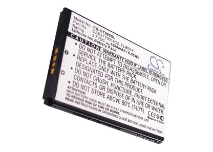 Replacement Battery for Alcatel  AUTHORITY – Mobile, SmartPhone – 1500mAh/5.55Wh / 3.7V