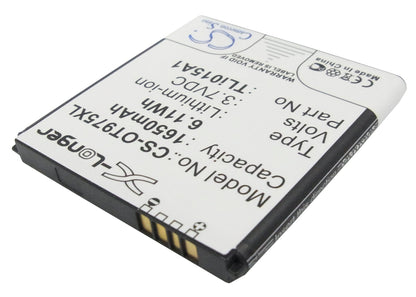 Replacement Battery for Vodafone  975N – Mobile, SmartPhone – 1650mAh / 6.11Wh / 3.7V