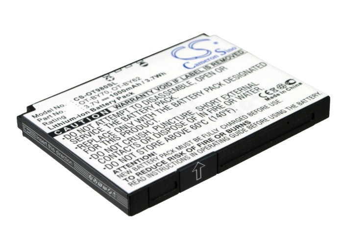 Replacement Battery for Alcatel  One Touch  813D – Mobile, SmartPhone – 1000mAh / 3.7Wh / 3.7V