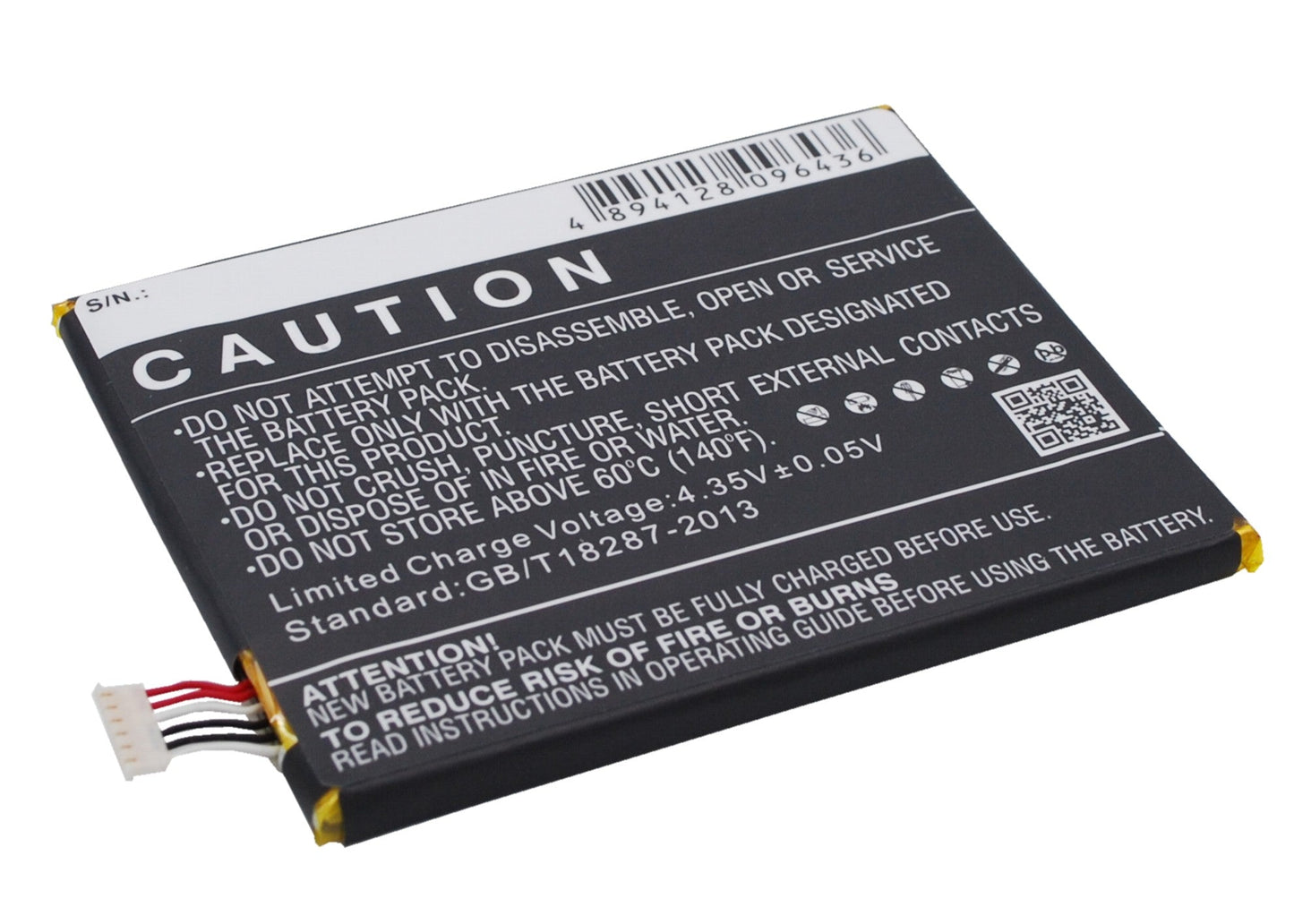 Replacement Battery for Alcatel  One Touch Flash 2 – Mobile, SmartPhone – 3000mAh / 11.40Wh / 3.8V